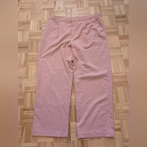 Women's High-Rise Straight Leg Pants — Dusty Pink